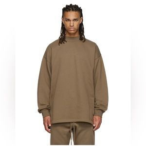 ESSENTIALS FEAR OF GOD Wood Relaxed Crew Neck Sweatshirt XL